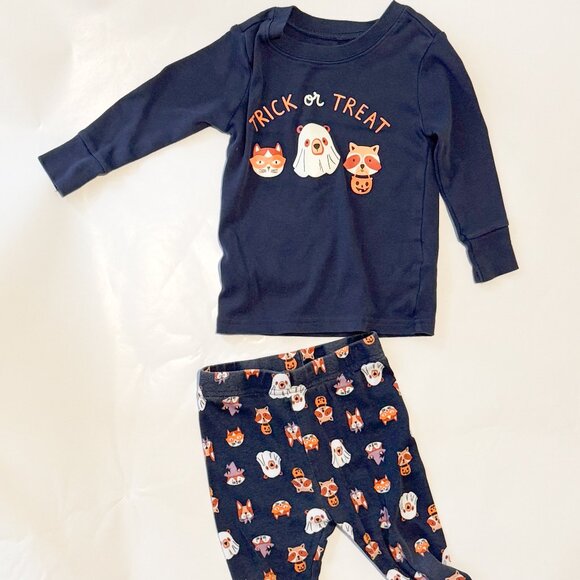Old Navy boys or girls 2-piece pajamas, halloween, size 12-18 months - Picture 1 of 5